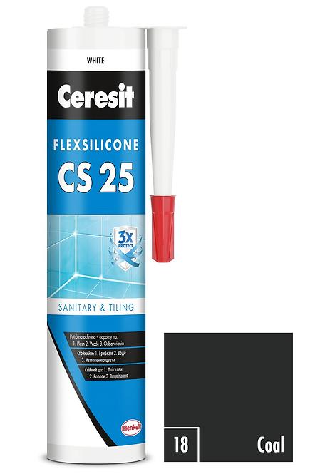 Sanitärsilikon Ceresit cs25 coal 280 ml