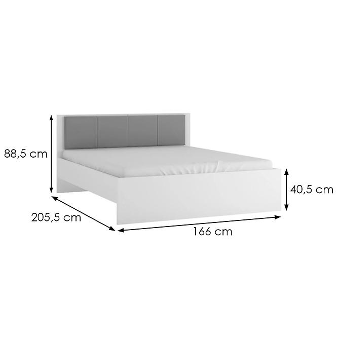 Bett Boston Bos Z11 160cm alpinweiß