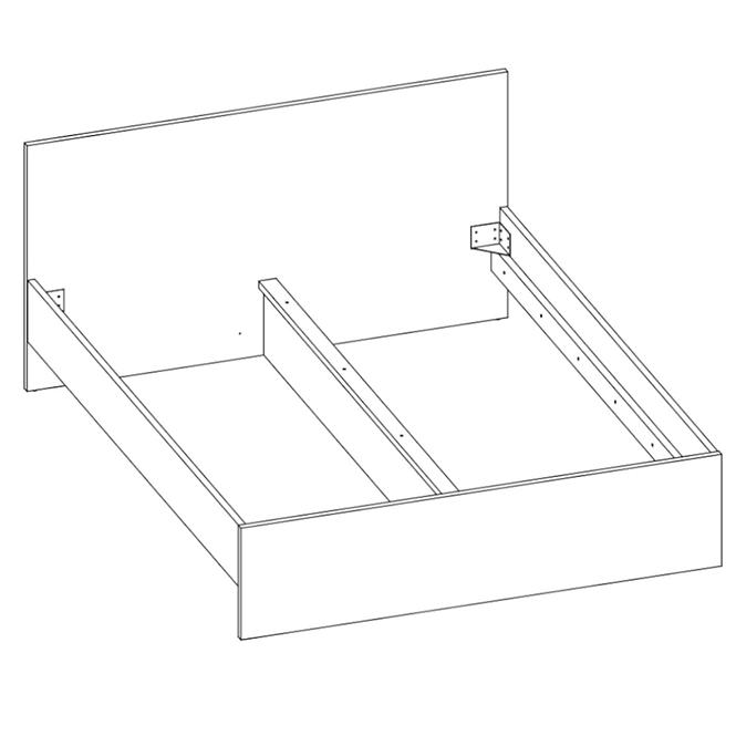 Bett Boston Bos Z11 160cm alpinweiß