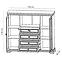 Vitrine  Kora 158cm Weiß, KK7,2