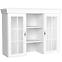 Vitrine Kora 128cm Weiß, KN4