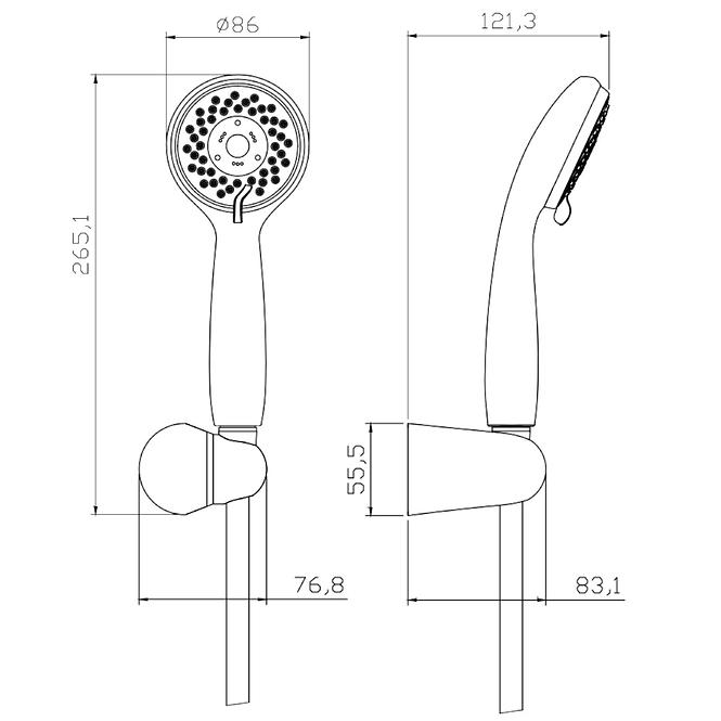 Duschset Izyda ZWS01