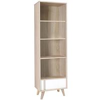 Regal Malmo 51cm Eiche Sonoma Weiß