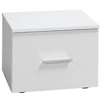 Nachttisch Panarea 47cm Weiß Glanz 2st
