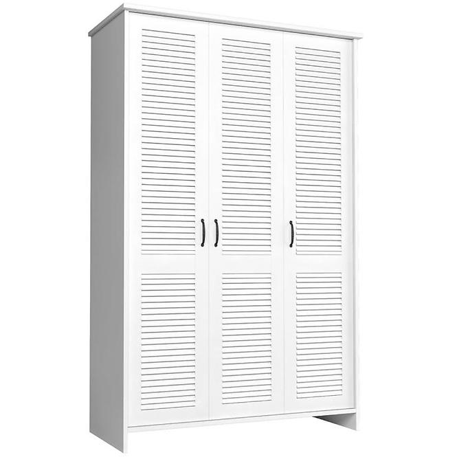 Schrank Orient 128,5cm Weiß, S3D