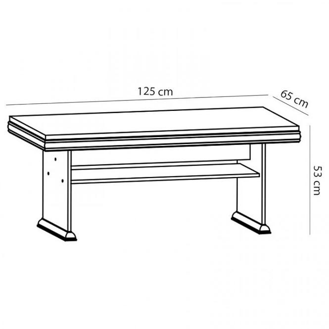 Couchtisch Kora 125cm Samoa King, KL2