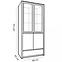 Vitrine Montana 90cm  Eiche Trüffel, W2D,2