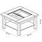 Couchtisch Orient 93cm Weiß, ST,2