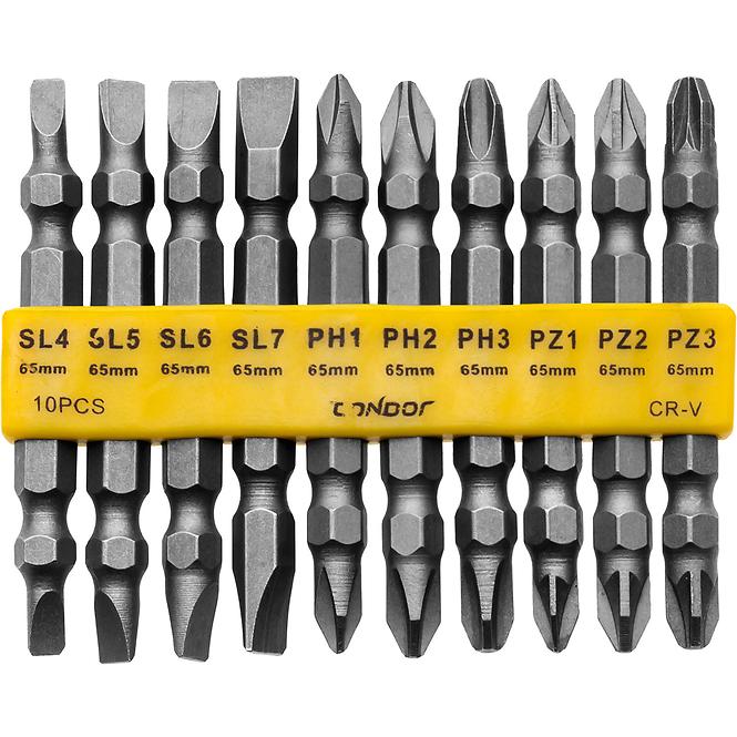 Doppelseitige Bits 65 mm, 10 St. Condor,2