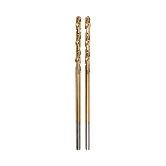 Metallbohrer, doppelt geschliffen, Titan, 2,5 mm, 2 St., Jufisto