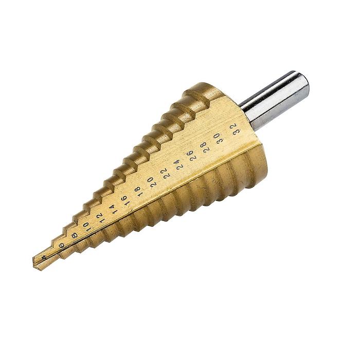 Konischer Bohrer, Titan, 4,0-32,0 mm, Jufisto