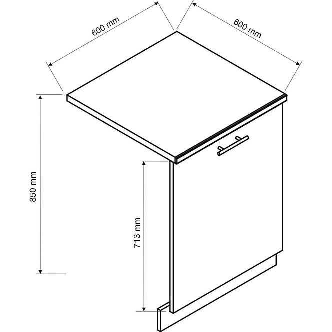 Türen für einbauspülmaschine Blanca 60