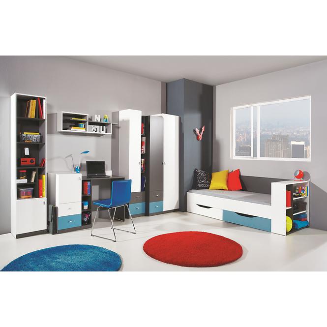 Schrank Tablo 90cm Weiß/Atlantic
