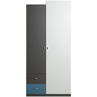 Schrank Tablo 90cm Weiß/Atlantic