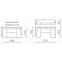 Ecksofa Link I L madryt 120 + orinoco 23,3