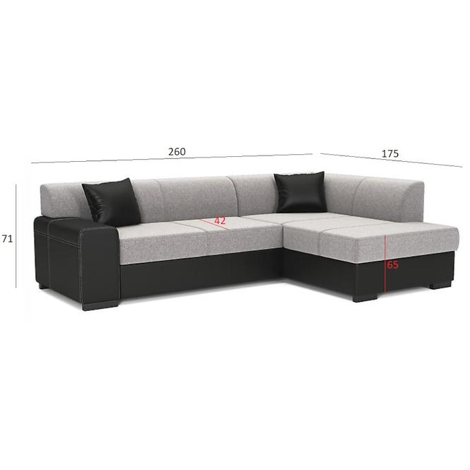 Ecksofa Minos R madryt 1100 + ontario 92