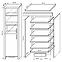 Vitrine Cezar 60cm Eiche Sonoma Links,2