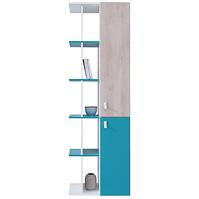 Regal Planet 60cm Weiß/Eiche/Türkis  