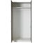 Schrank Rest 96cm Grau/ Eiche Weiß,2