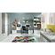 Schrank Rest 96cm Grau/ Eiche Weiß,4