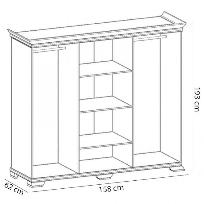 Schrank Kora 158cm Samoa King, KS2