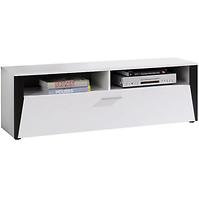 Tv Tisch Piano 140cm Weiß/Schwarz
