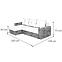 Ecksofa Denver U madryt 925 + inari 26 braun,3
