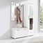 Hit h04  Wandgarderobe mit 4 Haken + Regal,2
