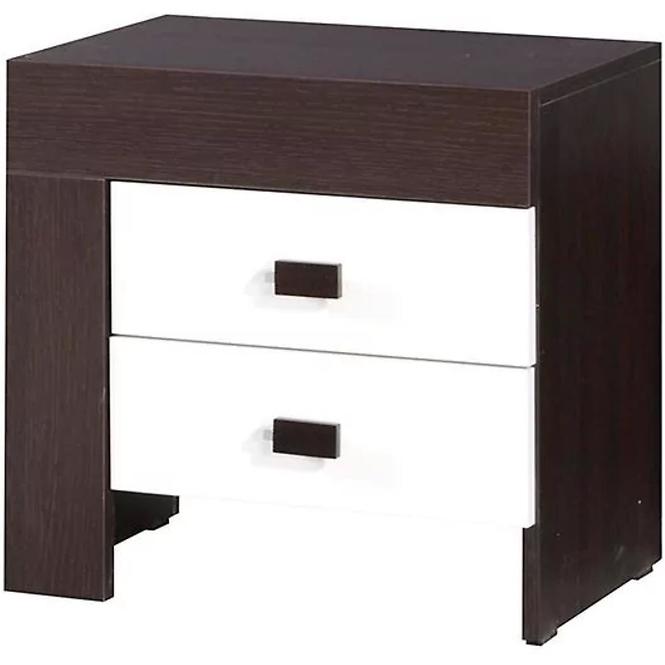 Nachttisch Cezar 50cm Milano/Weiß, Links