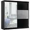Schrank Mit Spiegel Rumba 200cm Schwarz
