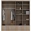 Schrank Margo 200cm Eiche Weiß Mat/Grau+ Spiegel,2
