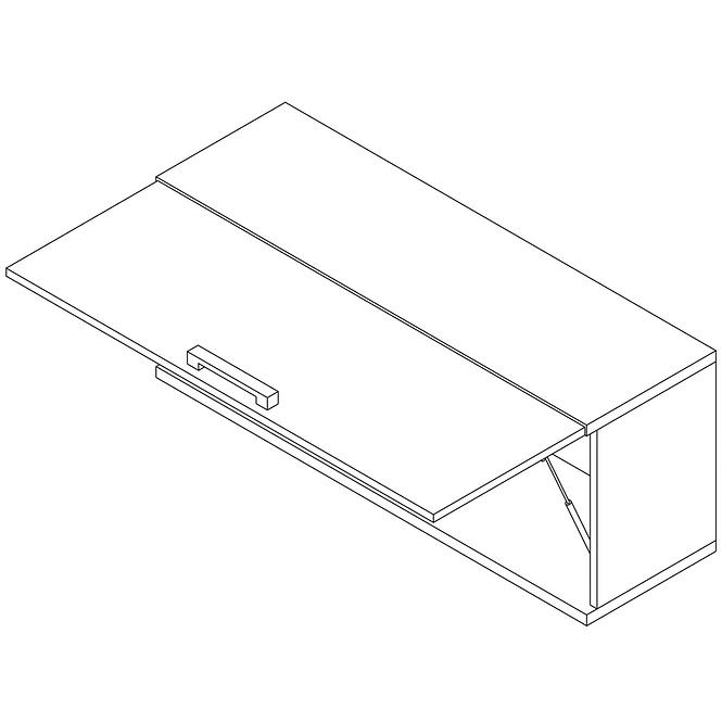 Wandschrank Maximus 100cm Weiß 