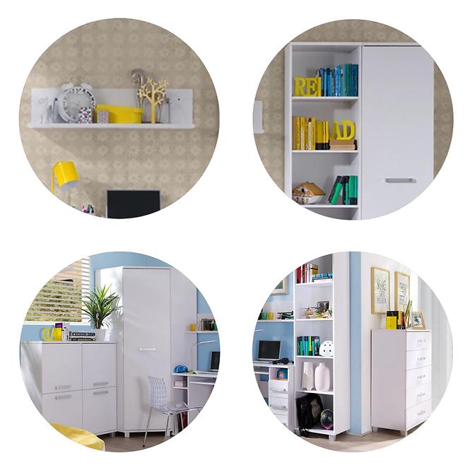 Wandschrank Maximus 100cm Weiß 