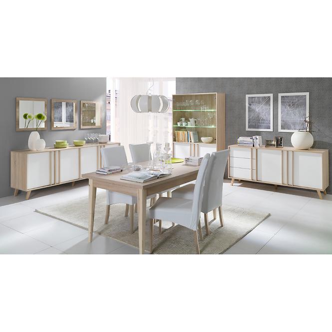 Kommode Malmo 165cm Eiche Sonoma/Weiß
