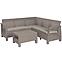 Garten ecksofa Corfu Relax cappuccino