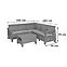 Garten ecksofa Corfu Relax cappuccino,2