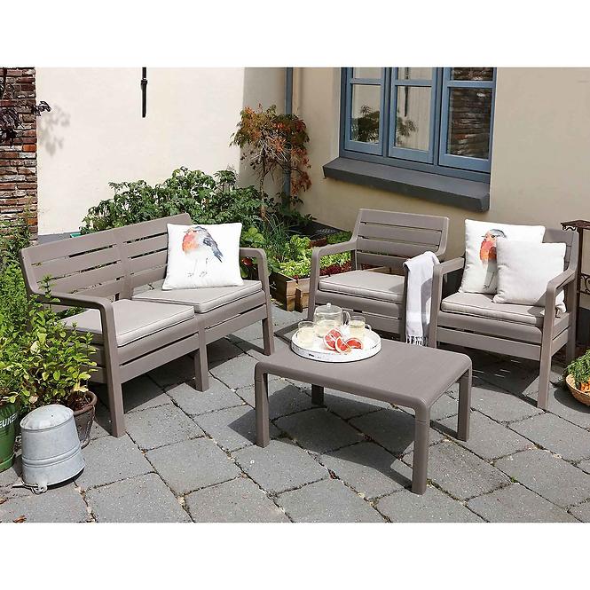 Gartenmöbel Set Delano 2+1+1 Cappuccino 