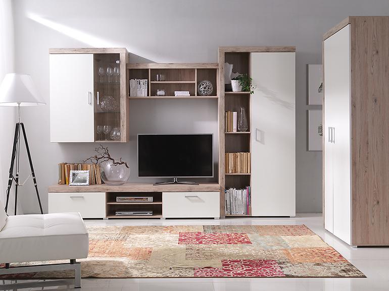 Tv Tisch Samba 200cm Eiche San Marino/Crem