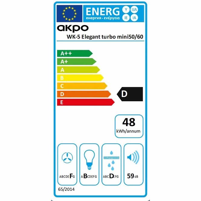 Dunstabzugshaube WK-5 Elegant mini turbo 60 grau