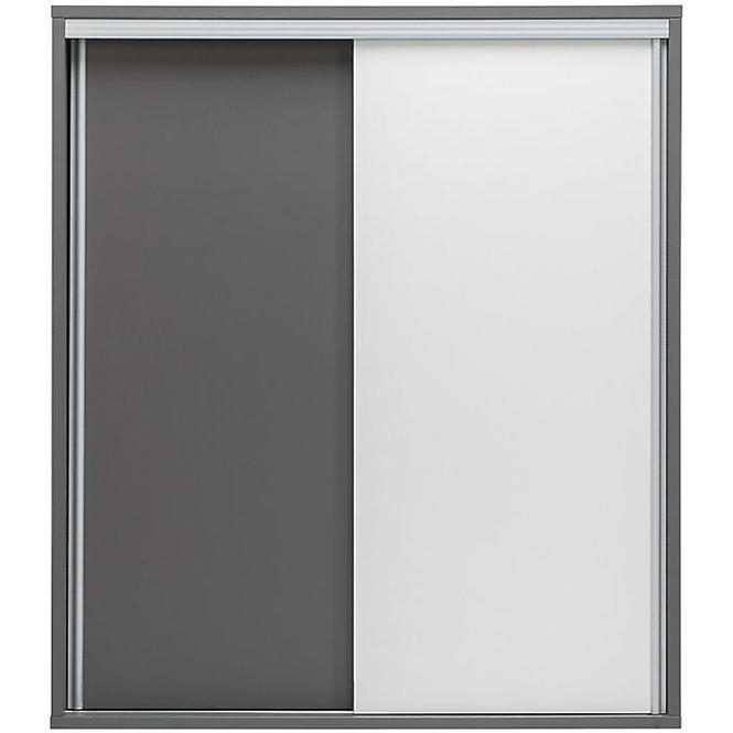 Schrank Zonda 120cm Weiß/Grau