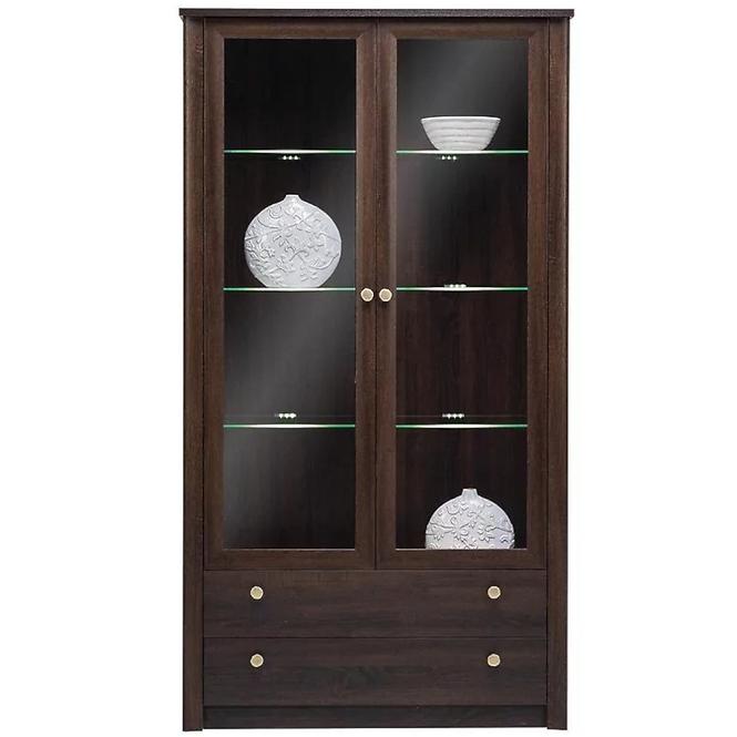 Vitrine Finezja 110cm Eiche Sonoma Schokolade