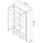 Vitrine Finezja 110cm Eiche Sonoma Schokolade,2