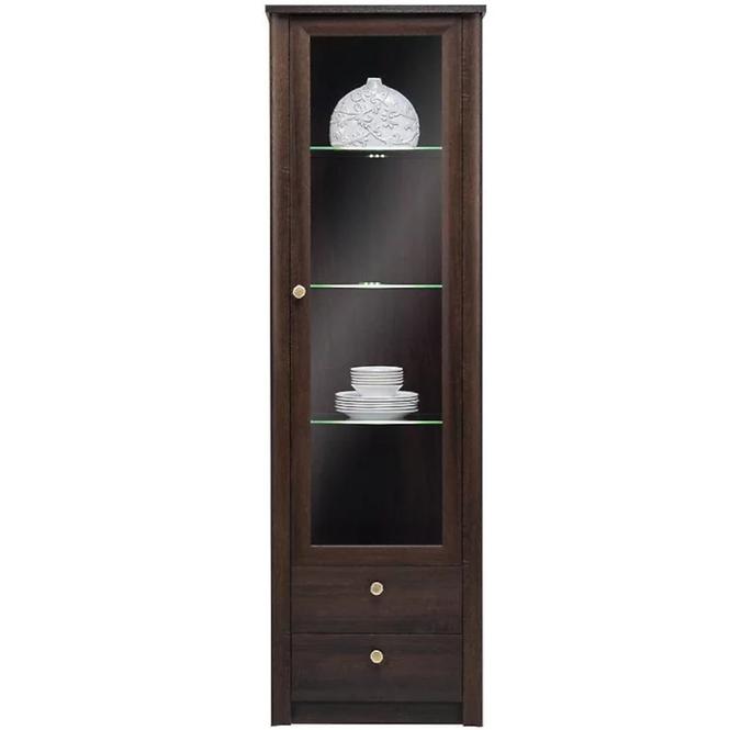 Vitrine Finezja 62cm Eiche Sonoma Schokolade