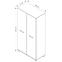 Schrank Maximus 100cm Weiß,2