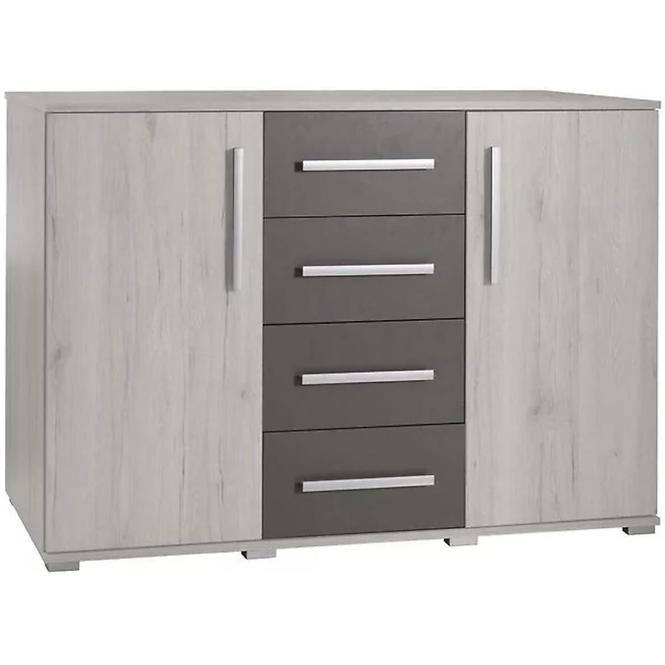Kommode Dione 130cm Kiefer Norv/Grau