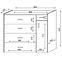 Schuhschrank Max 4 90cm Sonoma Eiche,2