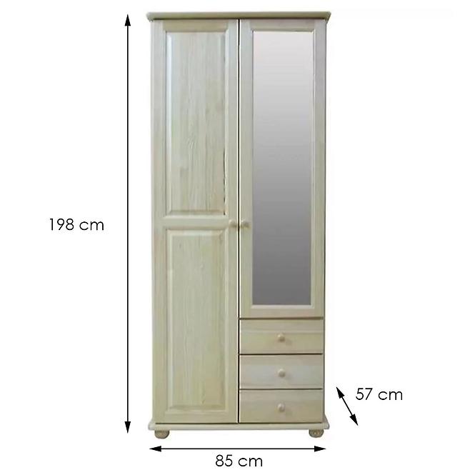 Schrank Mit Spiegel 35cm Erle