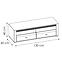 Tv Tisch Sevilla 130cm Norwegische Kiefer/ Weiß,2