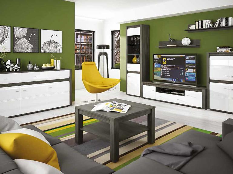 Tv Tisch Sevilla 130cm Norwegische Kiefer/ Weiß