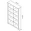 Regal Finezja 120cm Eiche Sonoma Schokolade,2